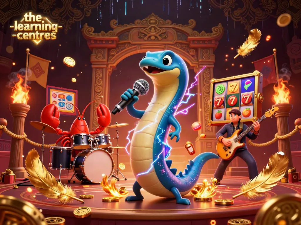 The-learning-centres energizes players with a vibrant underwater casino scene featuring an electric eel DJ.
