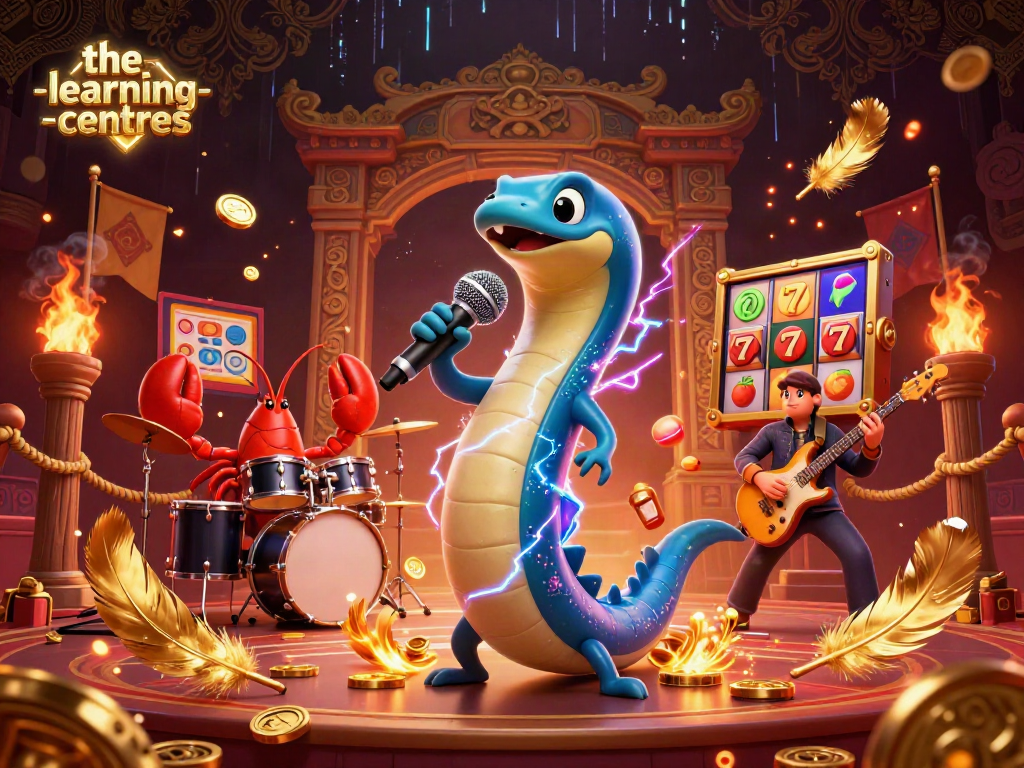 The-learning-centres energizes players with a vibrant underwater casino scene featuring an electric eel DJ.