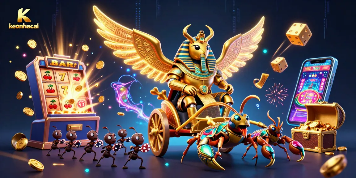 Experience thrilling keonhacai gaming with vibrant characters and dynamic casino elements.