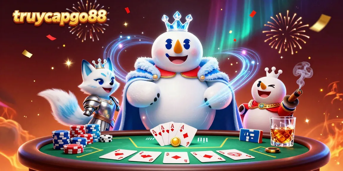 Experience the magic of truycapgo88 as icy royalty engages in high-stakes poker.